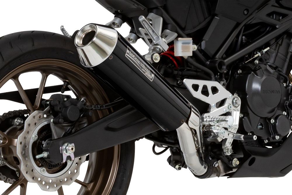 Slip-on Exhaust Neo Classic CB250R 2022- Black Pearl-Kai/Gloss Black