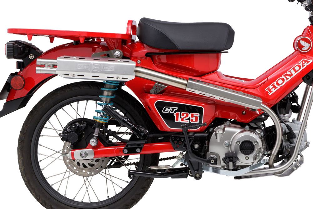 Full Exhaust System ROUGH GEAR CT125 20-22 Stainless Hairline Finish