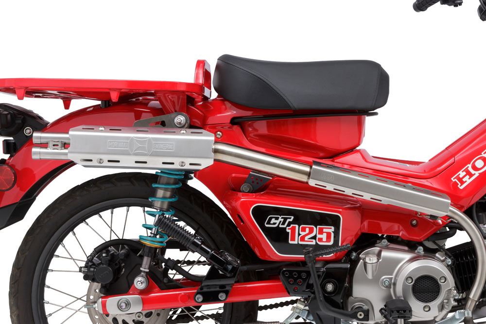 Full Exhaust System ROUGH GEAR CT125 20-22 Stainless Hairline Finish