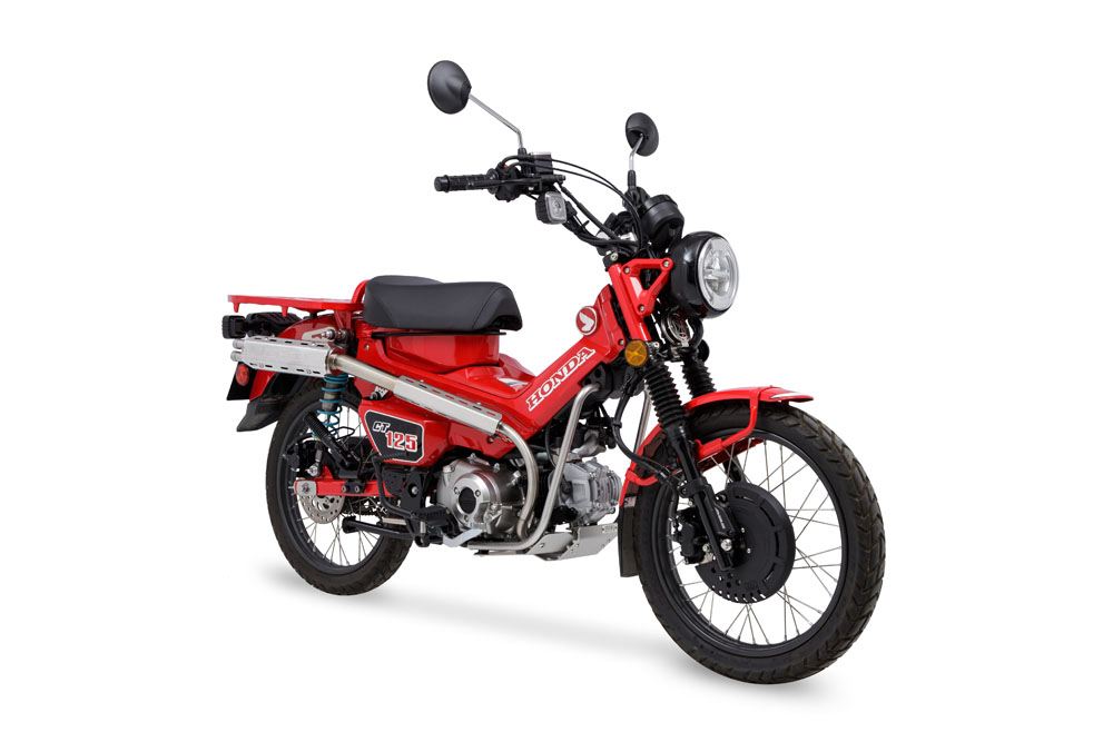 Full Exhaust System ROUGH GEAR CT125 20-22 Stainless Hairline Finish