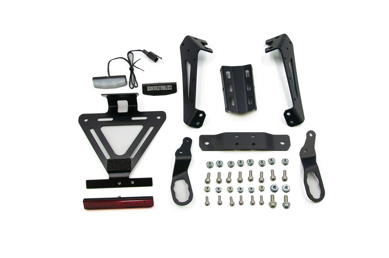 Short Fender Eliminator Kit for Ninja250 Ninja400 Z250 Z400 Black Anodized 1 Set