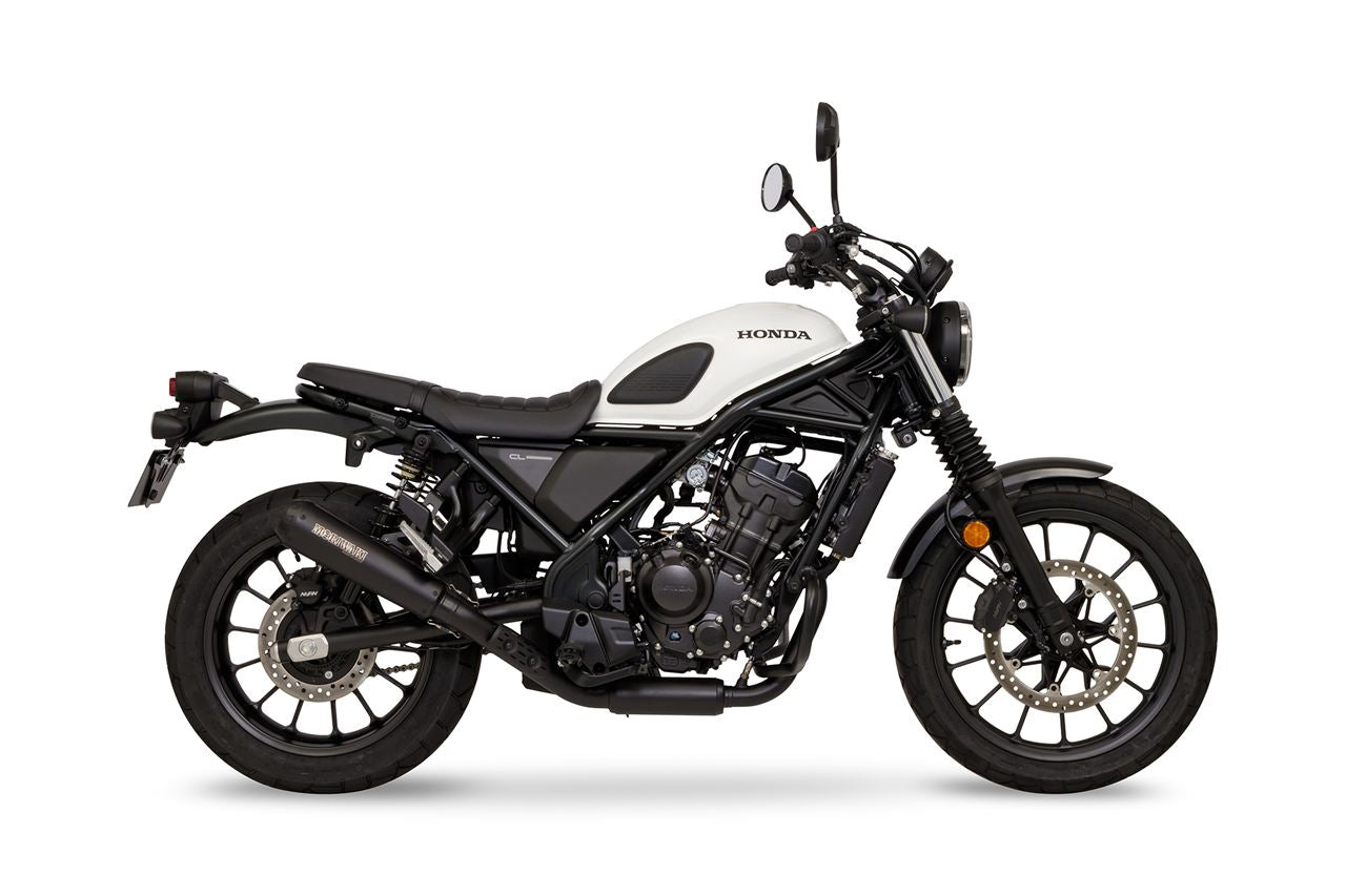 Full Exhaust Short Megaphone CL250 2023- Black Heat-Resistant Black Paint