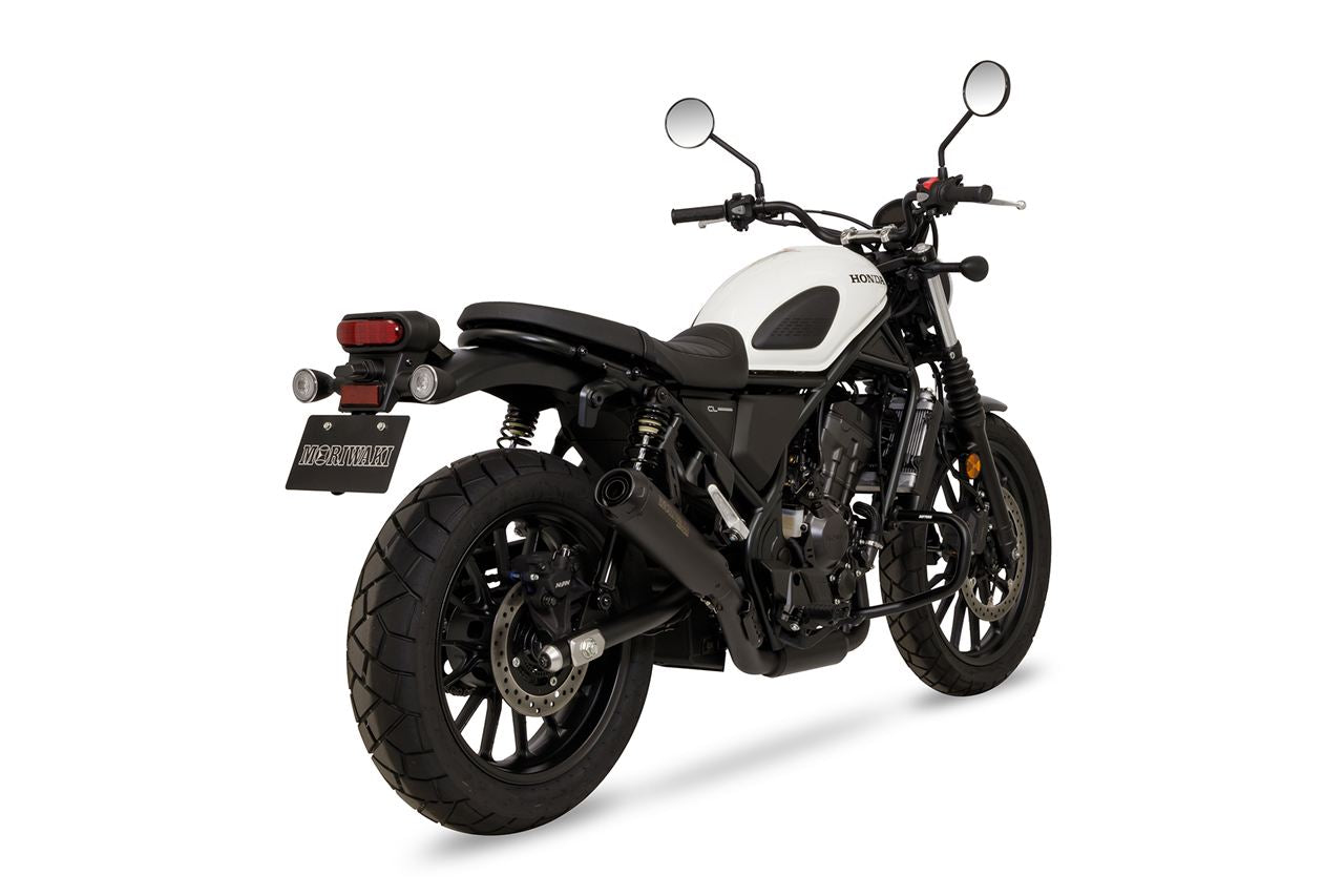 Full Exhaust Short Megaphone CL250 2023- Black Heat-Resistant Black Paint