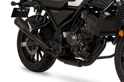 Full Exhaust Short Megaphone CL250 2023- Black Heat-Resistant Black Paint