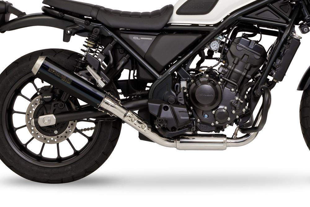 フルエキゾースト ショート メガホン CL250 2023年- ブラックパール-カイ/黒艶