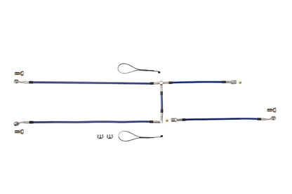 Brake Hose Kit Front Z900RS MORIWAKI×SPEED BRAKES Clear Blue 1 set
