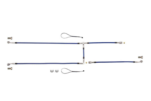 Brake Hose Kit Front Z900RS MORIWAKI×SPEED BRAKES Clear Blue 1 set