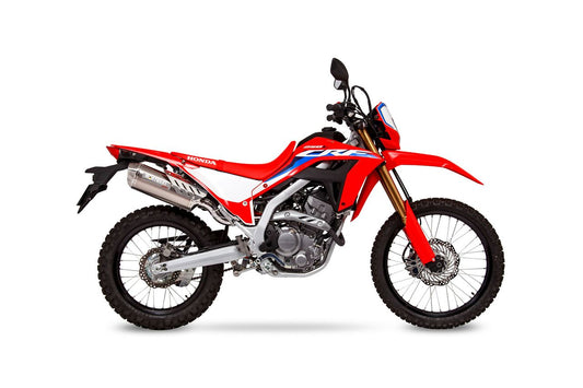 Slip-on Exhaust MX CRF250L Rally '21-22/23- White Titanium Rally