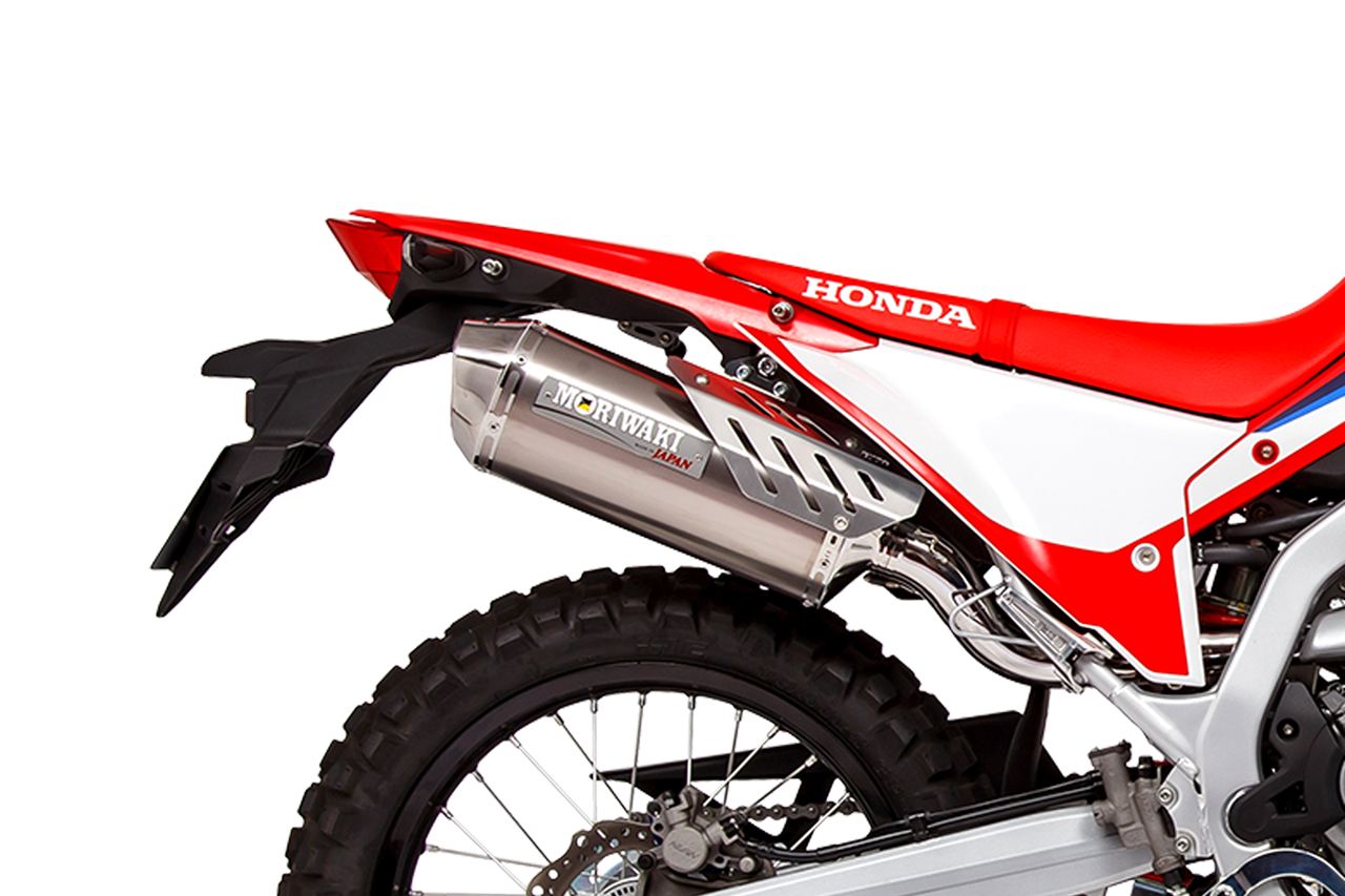 スリップオン エキゾースト MX CRF250L Rally '21-22/23- ホワイトチタン ラリー