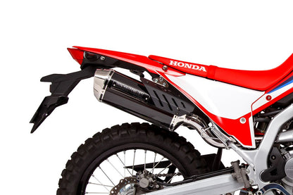 Slip-on Exhaust MX CRF250L Rally '21-22/23- Black Pearl-Kai/Gloss Black Rally