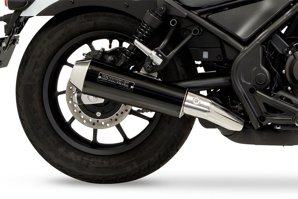 Slip-on Exhaust Neo Classic REBEL250 2023- Black Pearl-kai/Gloss Black Rebel