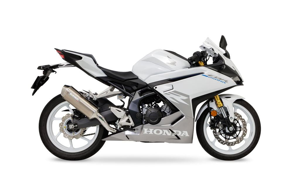 Slip-on Exhaust MX CBR250RR 23- White Titanium