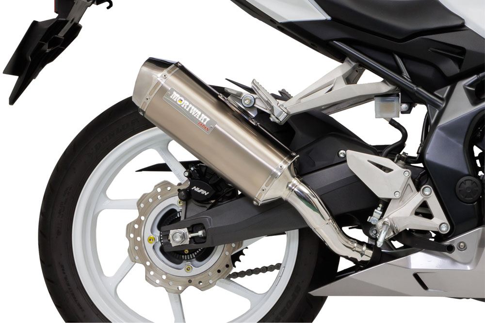 Slip-on Exhaust MX CBR250RR 23- White Titanium