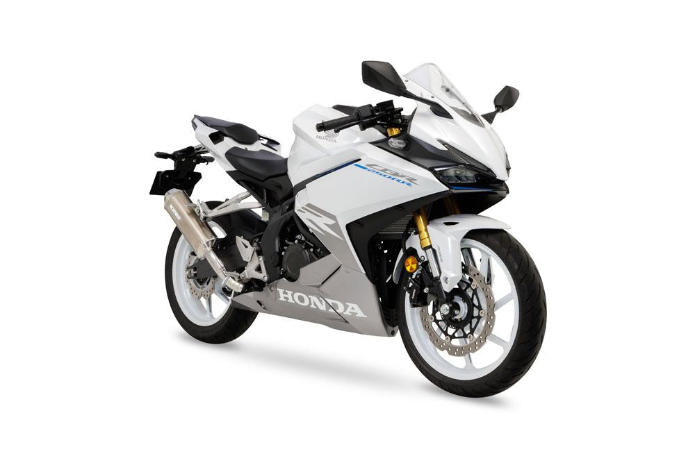 Slip-on Exhaust MX CBR250RR 23- White Titanium