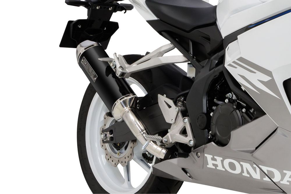 Slip-on Exhaust MX CBR250RR 23- Black Pearl - Kai / Gloss Black