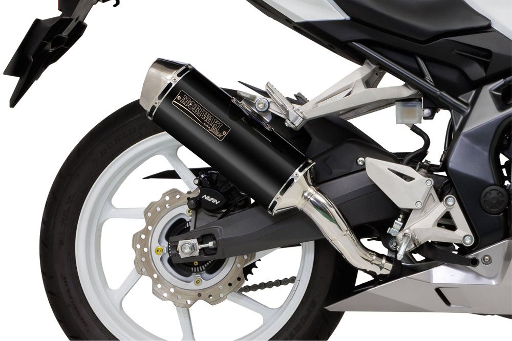 Slip-on Exhaust MX CBR250RR 23- Black Pearl - Kai / Gloss Black