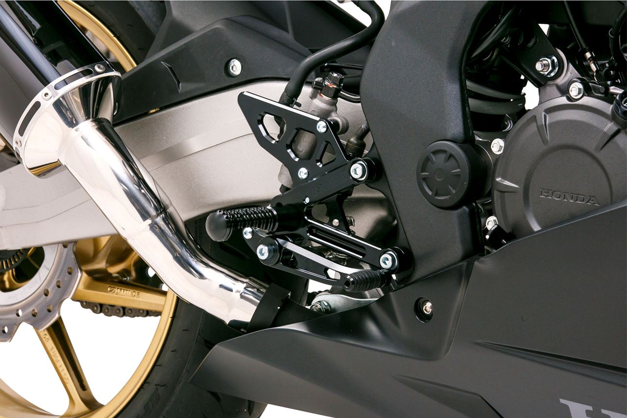 Rearsets Kit CBR250RR 17-19/20-22/23 Black Anodized 886g 1 Set