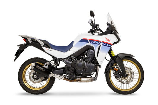 Slip-on Exhaust MX XL750 TRANSALP 23- Black Pearl - Kai / Gloss Black Transalp