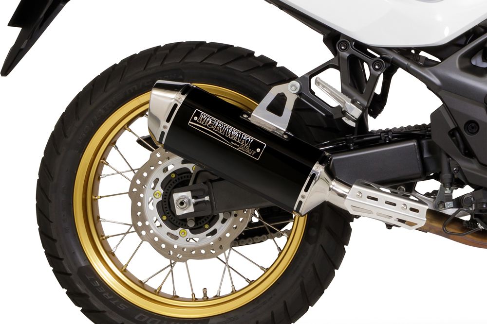Slip-on Exhaust MX XL750 TRANSALP 23- Black Pearl - Kai / Gloss Black Transalp