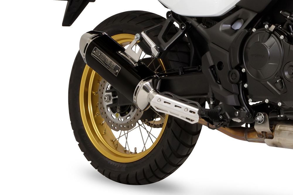 Slip-on Exhaust MX XL750 TRANSALP 23- Black Pearl - Kai / Gloss Black Transalp