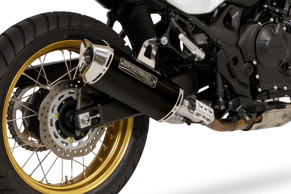 Slip-on Exhaust MX XL750 TRANSALP 23- Black Pearl - Kai / Gloss Black Transalp