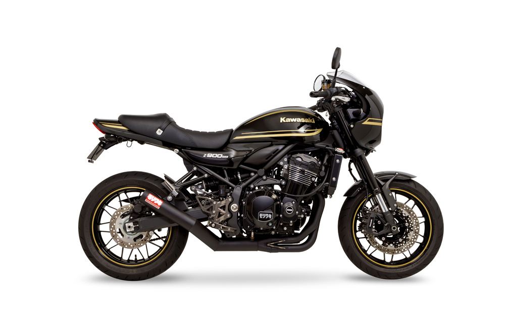 Full Exhaust System ONE PIECE Z900RS/CAFE 2023- BLACK Heat-Resistant Black Coating Cafe