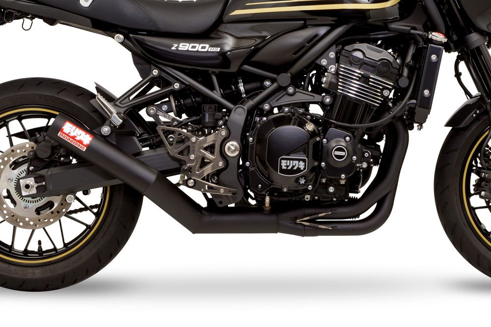 Full Exhaust System ONE PIECE Z900RS/CAFE 2023- BLACK Heat-Resistant Black Coating Cafe