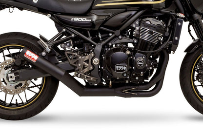 Full Exhaust System ONE PIECE Z900RS/CAFE 2023- BLACK Heat-Resistant Black Coating Cafe
