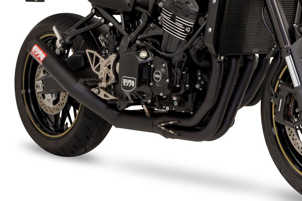 Full Exhaust System ONE PIECE Z900RS/CAFE 2023- BLACK Heat-Resistant Black Coating Cafe