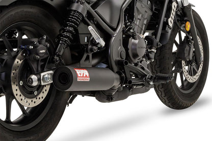 Slip-on Exhaust Short Classic Rebel 250 BLACK Heat-resistant Black Paint