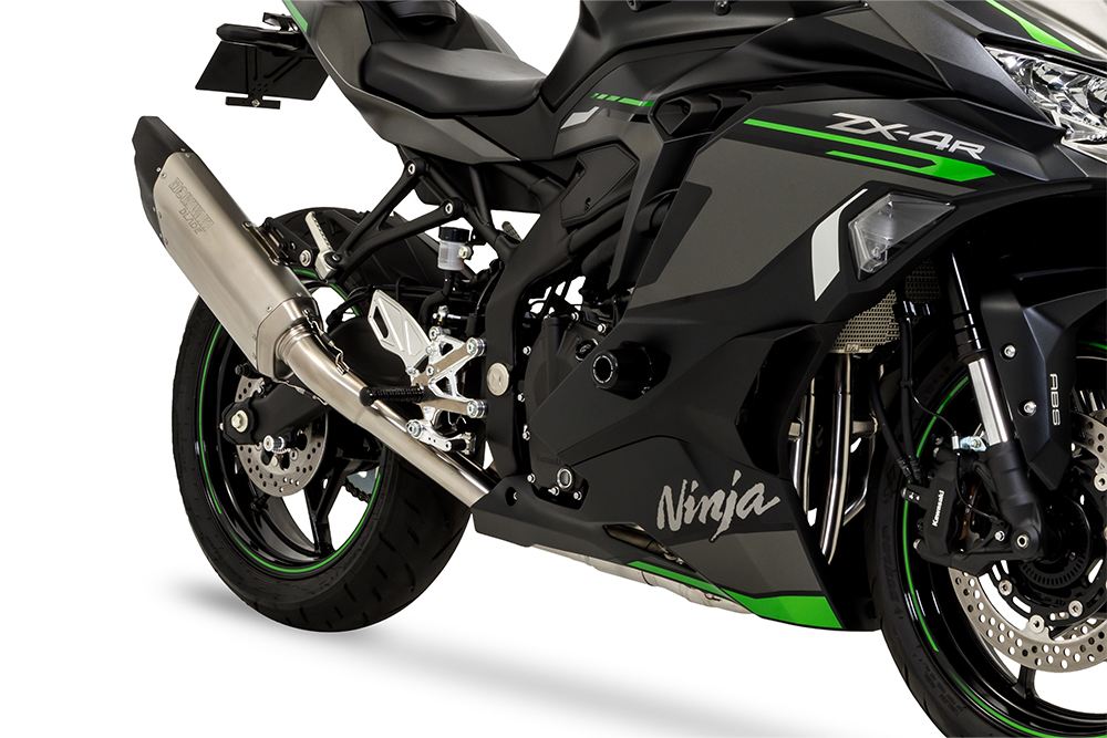 Full Exhaust Blade Ninja ZX-4R 2023- Raw Titanium Ninja