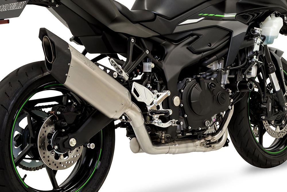 Full Exhaust Blade Ninja ZX-4R 2023- Raw Titanium Ninja