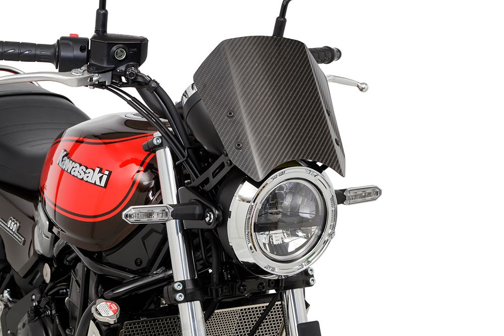 メーターバイザーキットカーボン 綾織 Z650RS 2022-2023/ 2024 カーボン 1セット