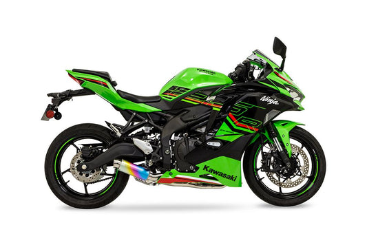 Full Exhaust Cross Short Zero Ninja ZX-25R 2023-2025 ANO Anodized Titanium Ninja