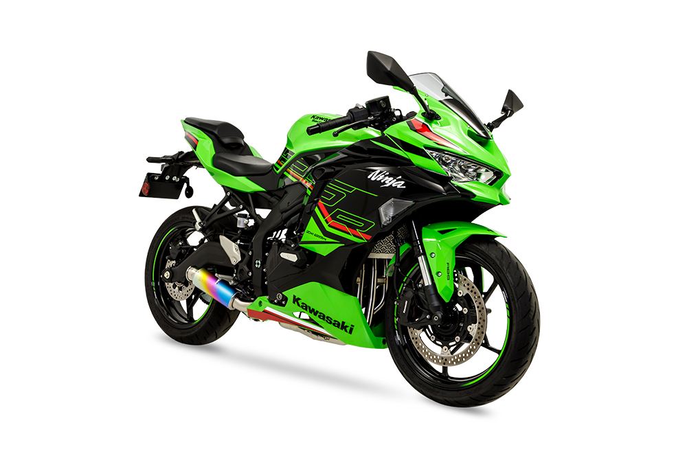 Full Exhaust Cross Short Zero Ninja ZX-25R 2023-2025 ANO Anodized Titanium Ninja