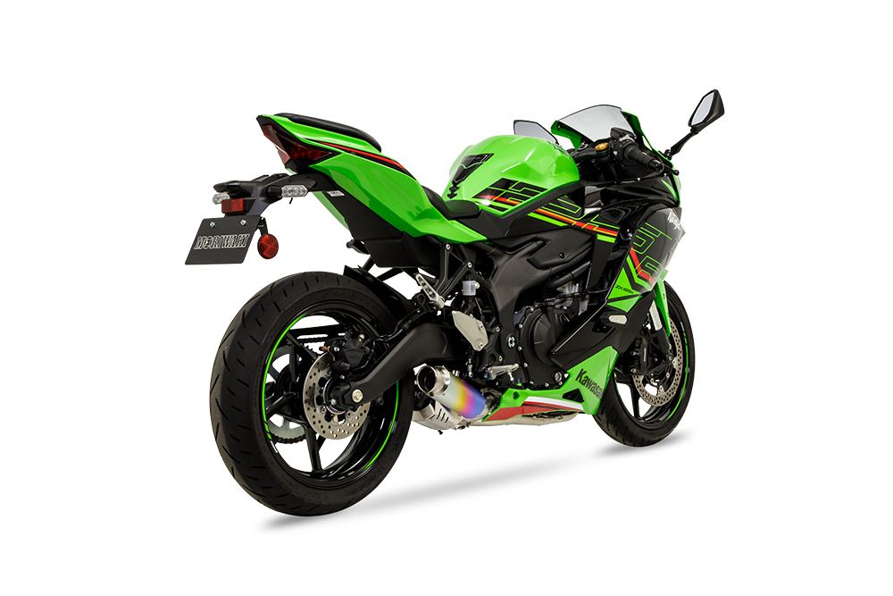 Full Exhaust Cross Short Zero Ninja ZX-25R 2023-2025 ANO Anodized Titanium Ninja