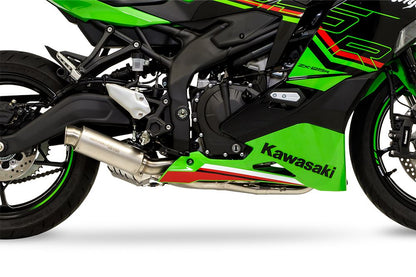 Full Exhaust Cross Short Zero Ninja ZX-25R 2023-2025 White Titanium Ninja