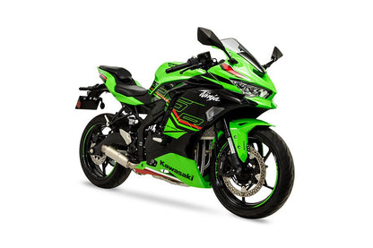 Full Exhaust Cross Short Zero Ninja ZX-25R 2023-2025 White Titanium Ninja