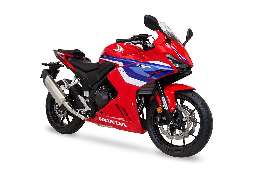 スリップオン エキゾースト ブレード CBR400R 2019-21/22-23/24- ホワイトチタン 白