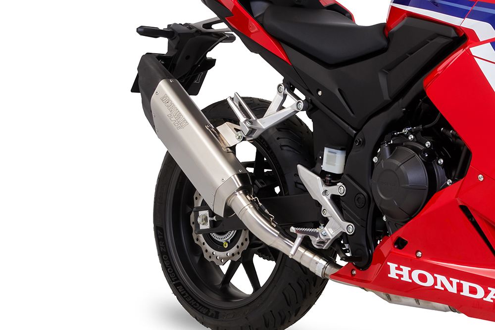 スリップオン エキゾースト ブレード CBR400R 2019-21/22-23/24- ホワイトチタン 白