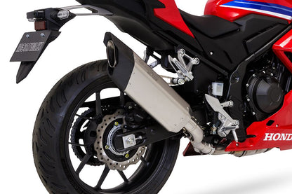 スリップオン エキゾースト ブレード CBR400R 2019-21/22-23/24- ホワイトチタン 白
