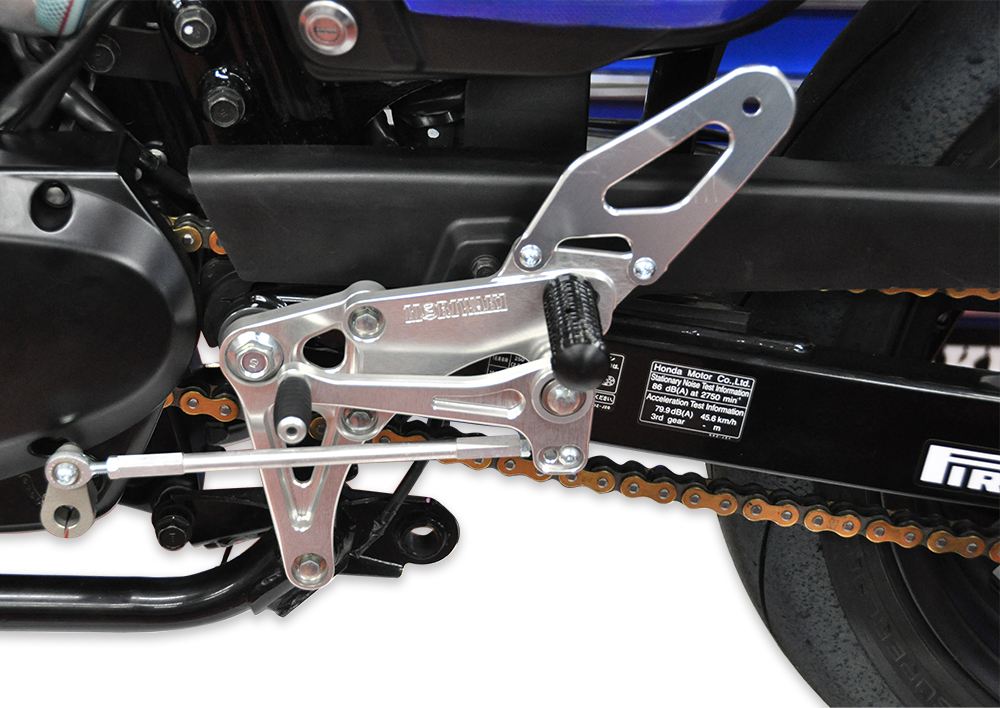 Rear Set Kit Racing GB350/GB350S 2021-2022/ 2023- Silver Anodized 1 Set