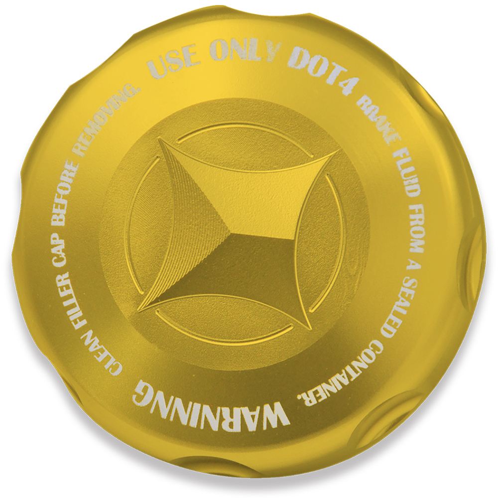 Master Cylinder Cap GOLD Gold Alumite M52xP4 1pc