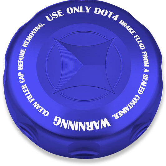 Master Cylinder Cap BLUE Blue Anodized M52xP4 1pc