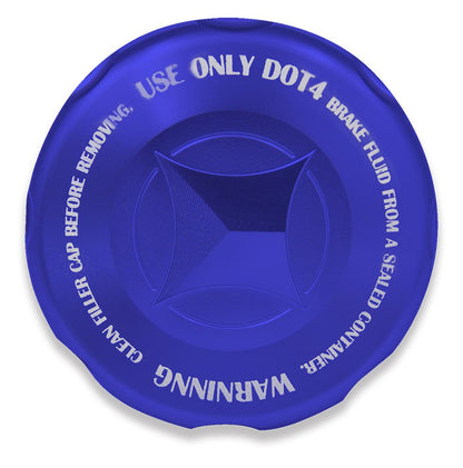Master Cylinder Cap BLUE Blue Anodized M52xP4 1pc