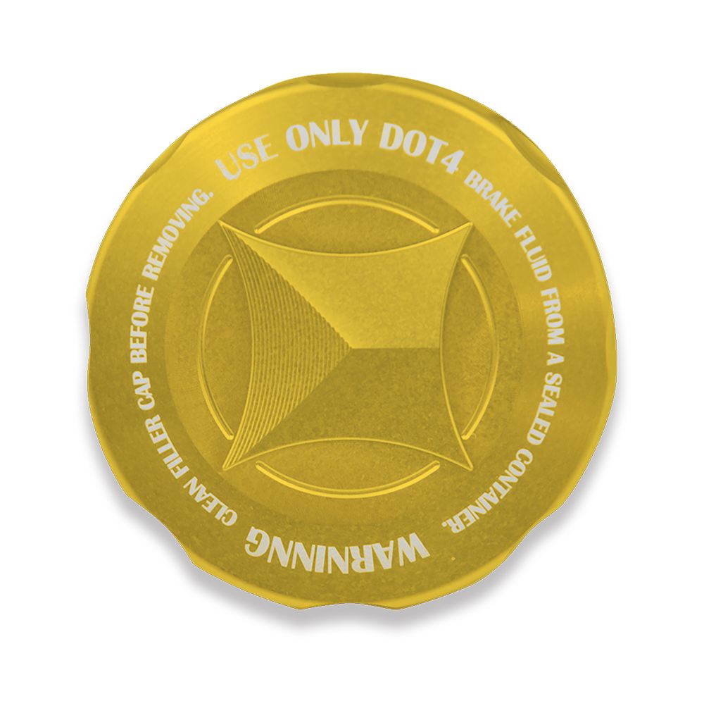 Master Cylinder Cap GOLD Gold Anodized M38xP4 1pc