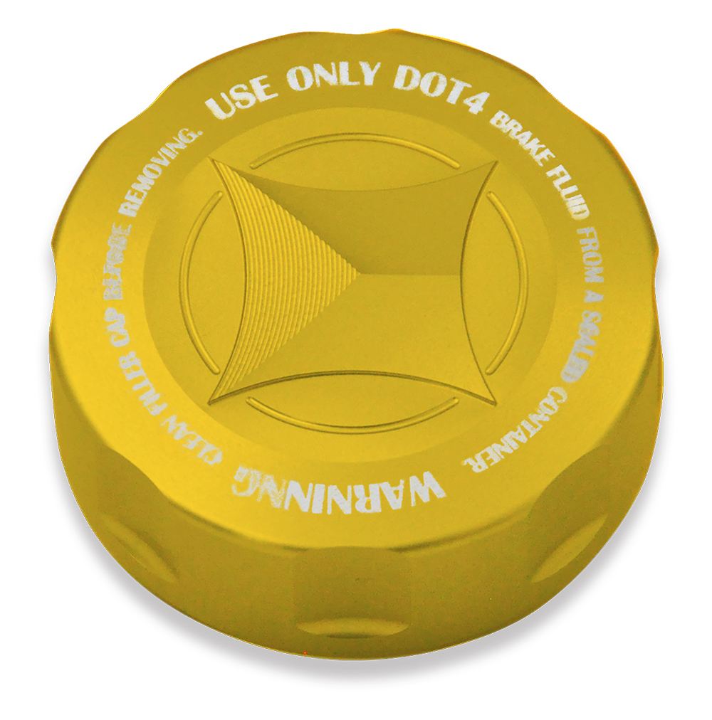 Master Cylinder Cap GOLD Gold Anodized M38xP4 1pc