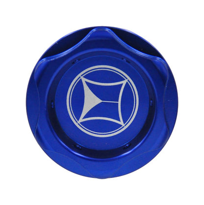 Oil Filler Cap M24XP3.0 Crown Type Blue Blue Anodized 1 pc.