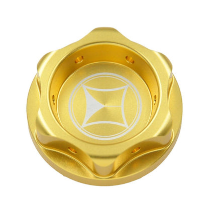 Oil Filler Cap M27XP3.0 Crown Type GOLD Gold Anodized 1 piece