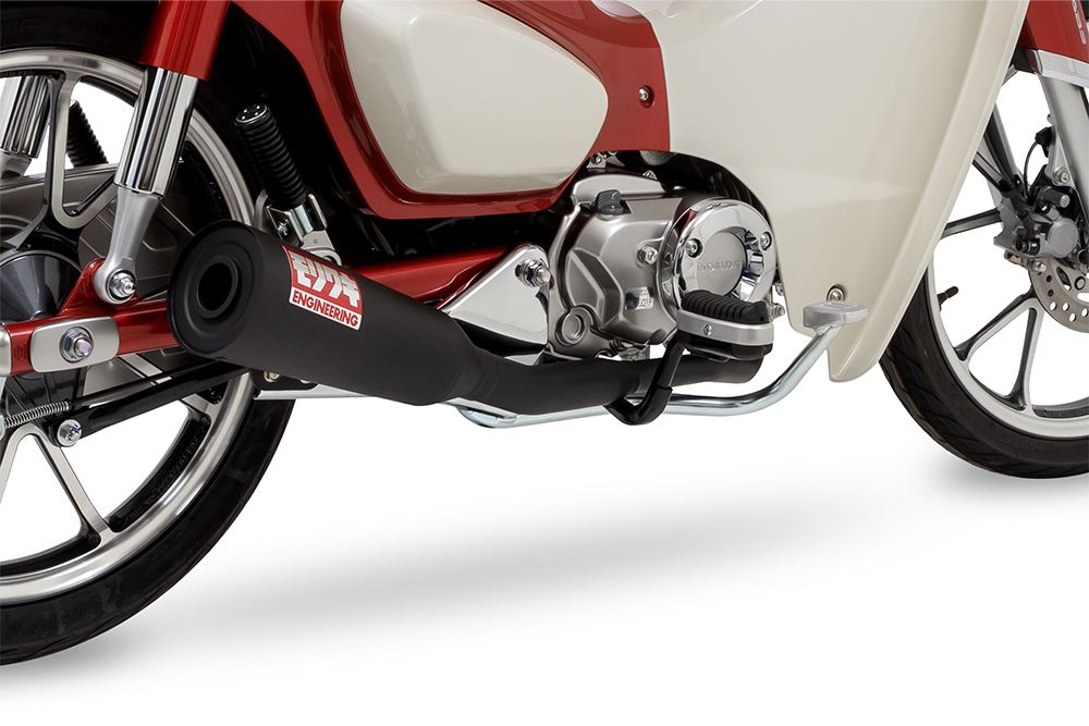 フルエキゾースト メガホン SUPER CUB C125 2021-23 / 2024- ブラック 耐熱黒塗装 スーパーカブ